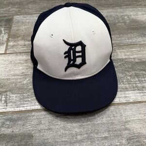 Detroit Tigers Strap Back Hat Cap White & Blue OC Sports MLB Baseball Youth Cap